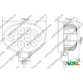 IP67 à prova d&#39;água LED luz de condução automotiva luz de trabalho LED 10-30V LED spot / holofote